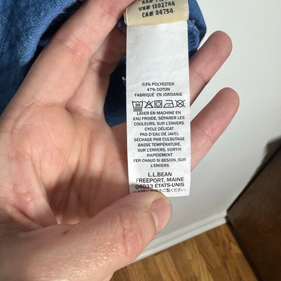 L.L.Bean Softlight Quilted Sweater Women 1X Plus Size Funnel Neck Gorpcore Cozy - Picture 8 of 10